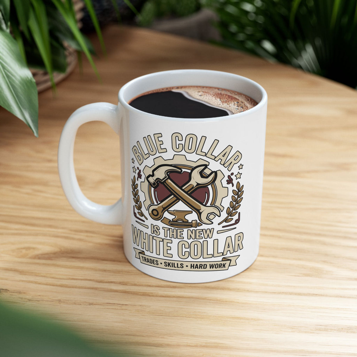 Blue Collar Ceramic Mug, (11oz, 15oz)