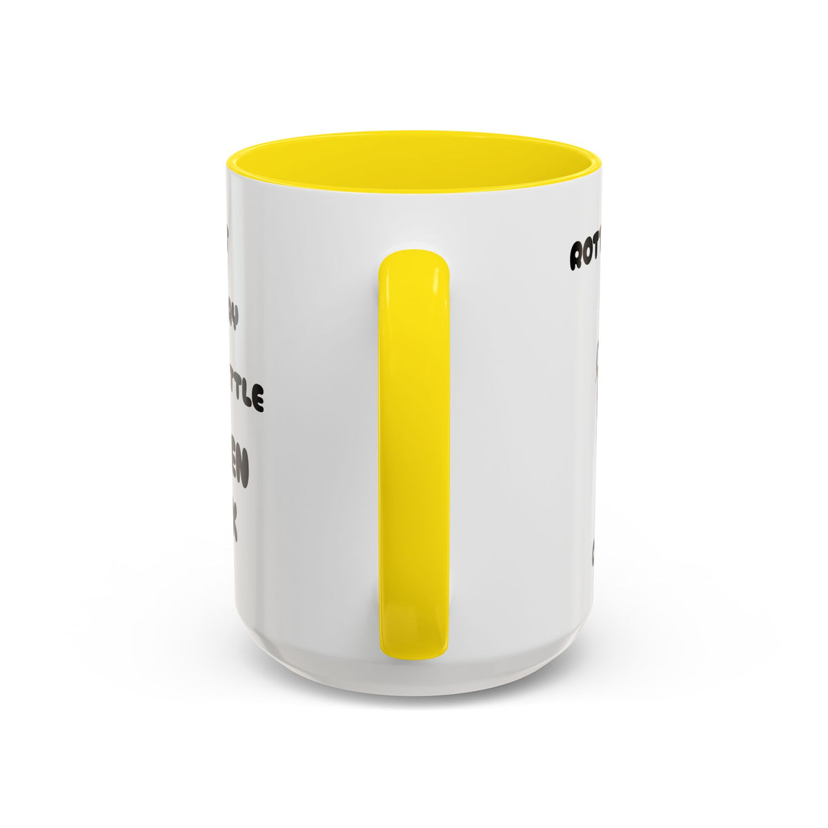 Funny Novelty Coffee Mug — “Start Your Day With A Little Rotten Cock” Accent Mug
