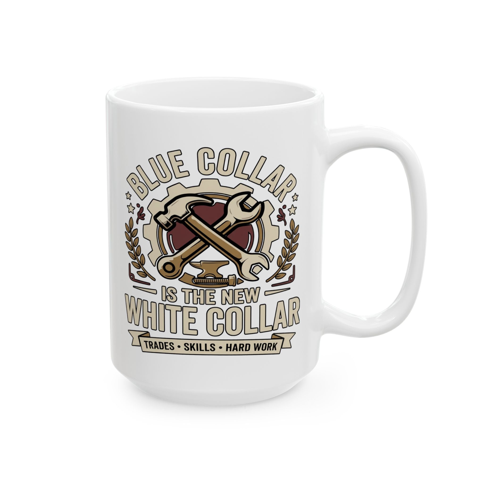 Blue Collar Ceramic Mug, (11oz, 15oz)