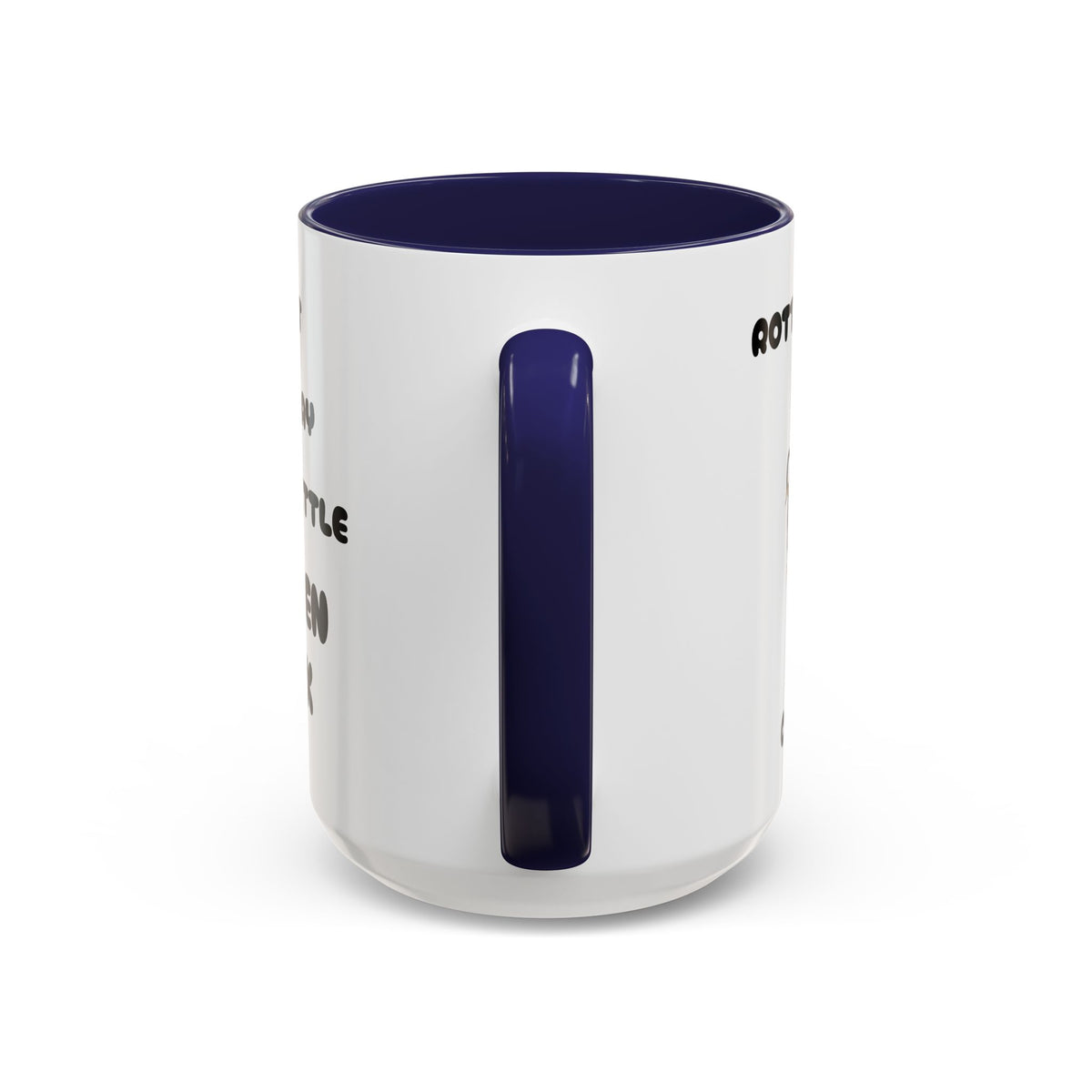 Funny Novelty Coffee Mug — “Start Your Day With A Little Rotten Cock” Accent Mug