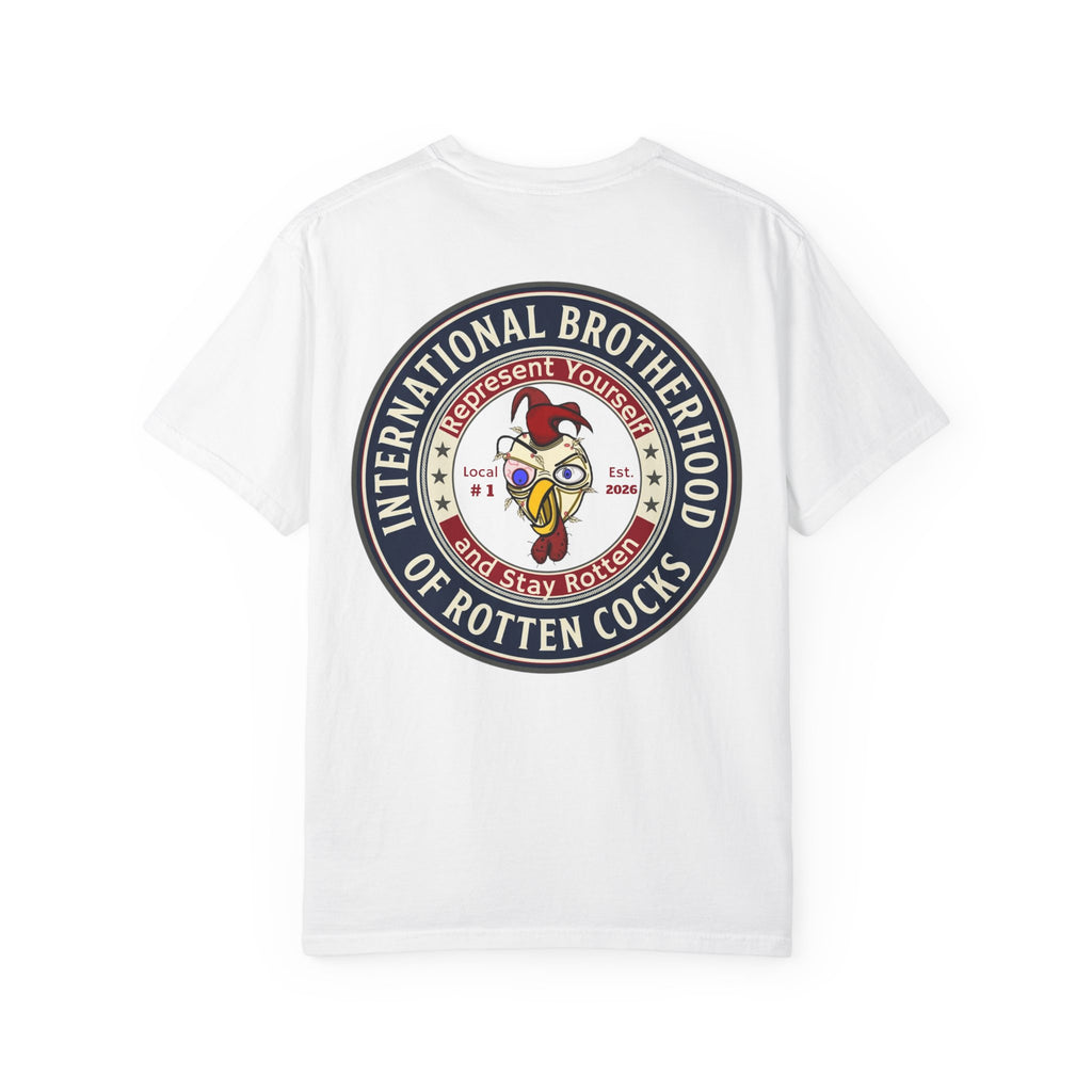 International Brotherhood of Rotten Cocks T-Shirt — Retro Rooster Logo Tee