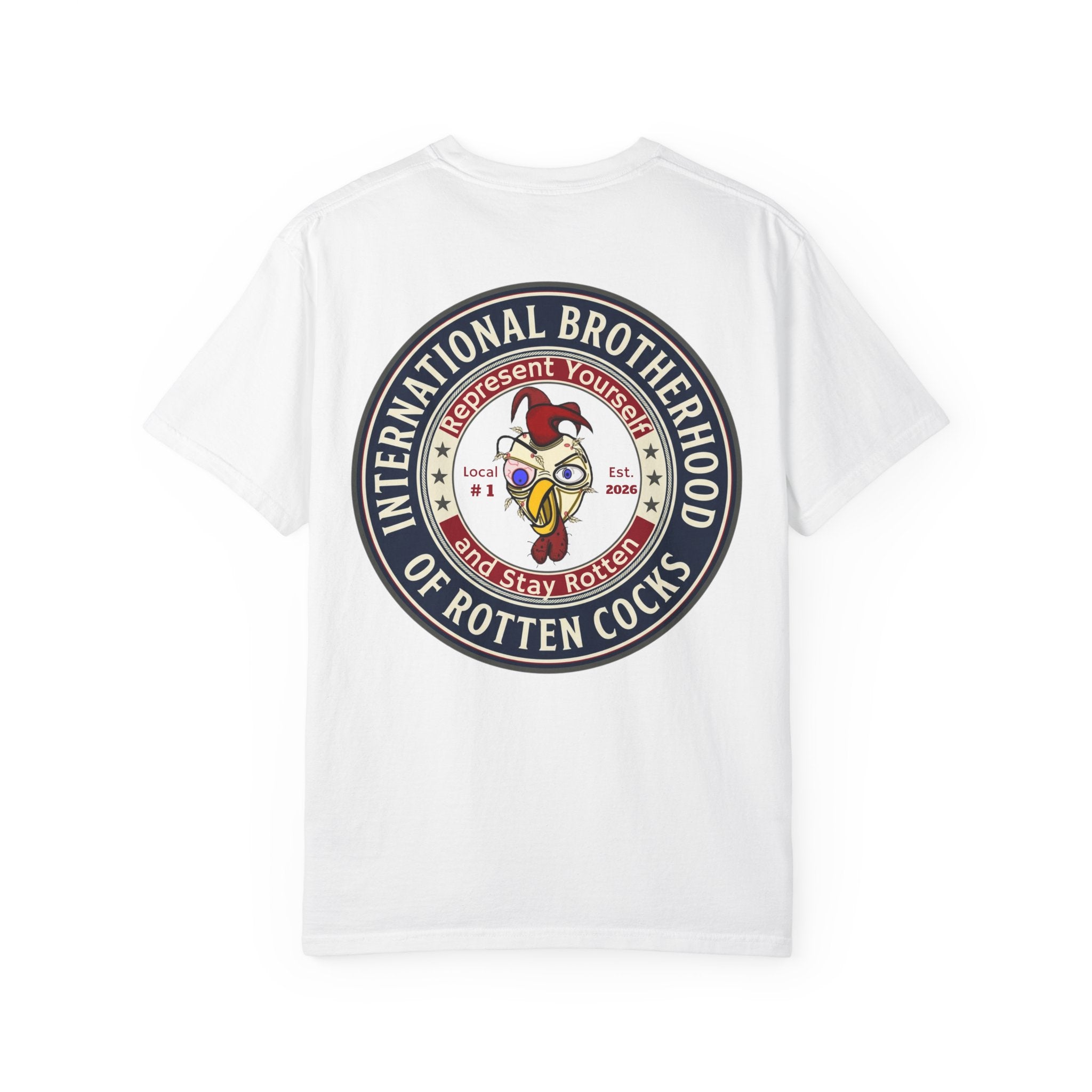 International Brotherhood of Rotten Cocks T-Shirt — Retro Rooster Logo Tee