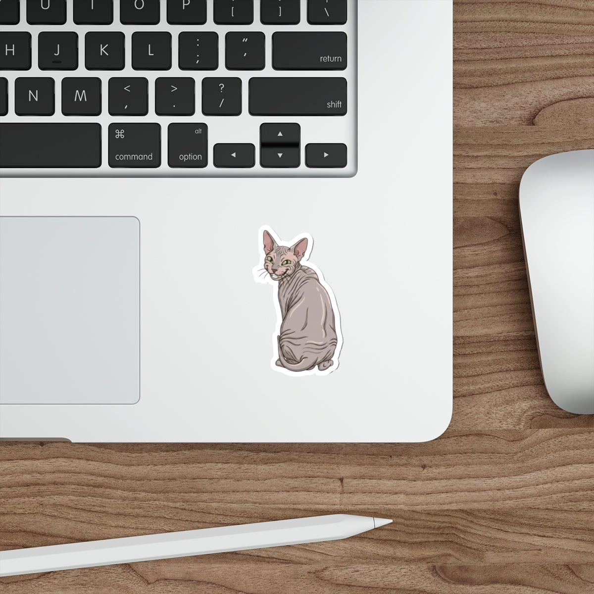 Hairless Cat Die-Cut Sticker