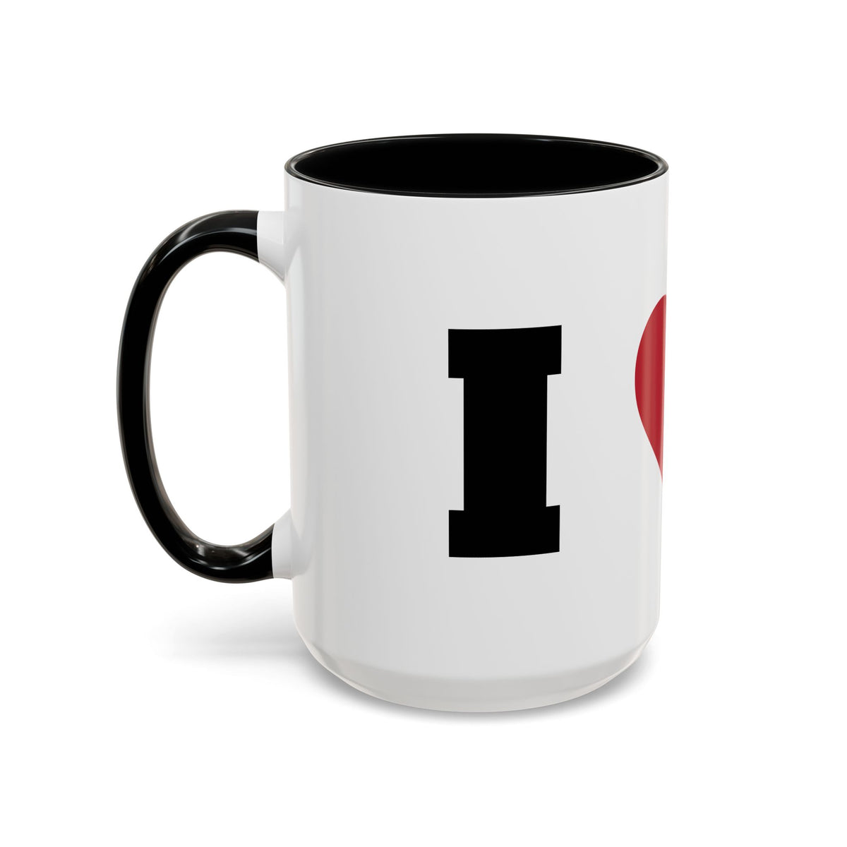 Coffee Mug — I Love Cats Heart Design (Accent 11oz or 15oz)