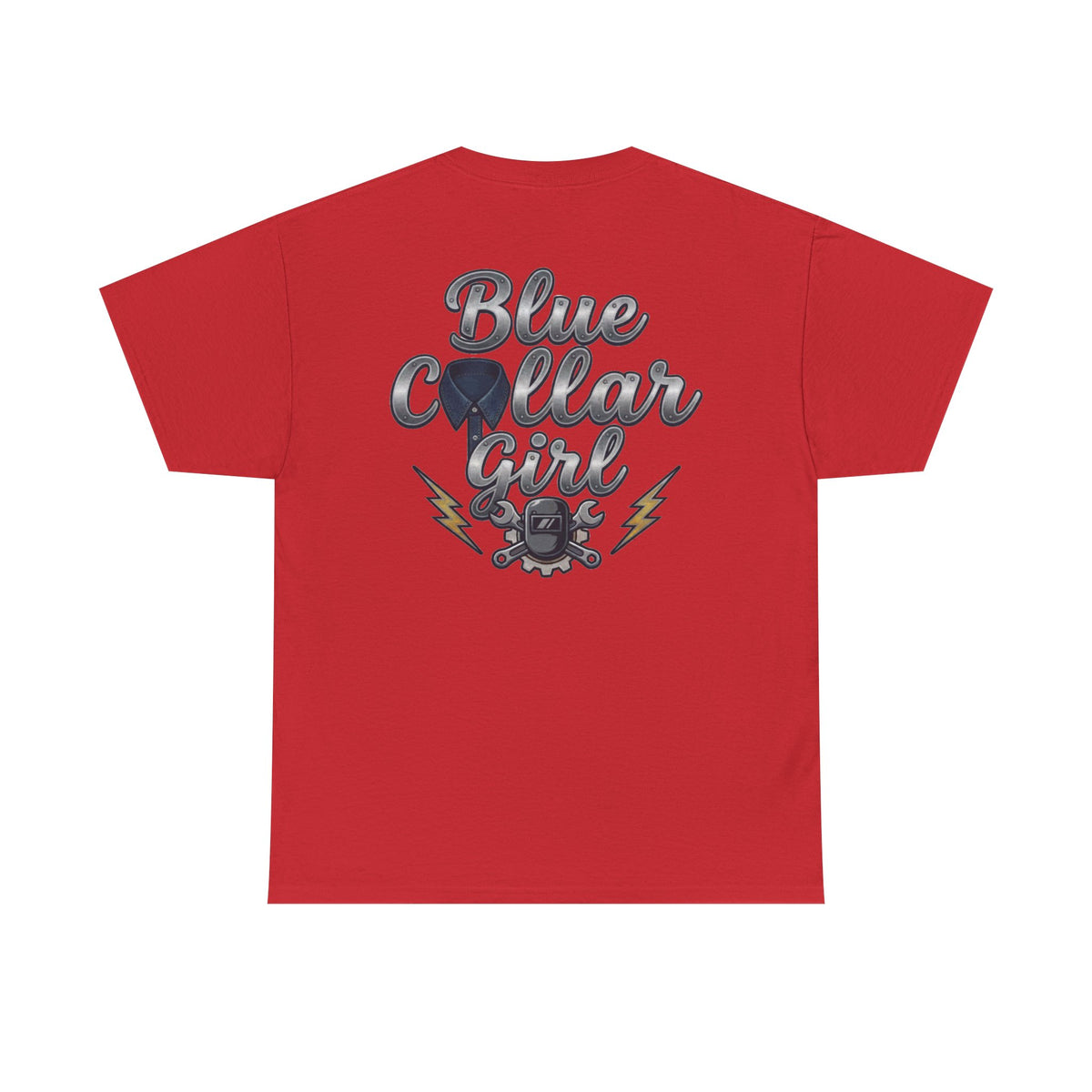 Blue Collar Girl T-Shirt — Vintage Mechanic Workwear Tee