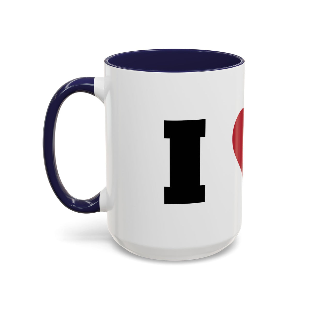 Coffee Mug — I Love Cats Heart Design (Accent 11oz or 15oz)