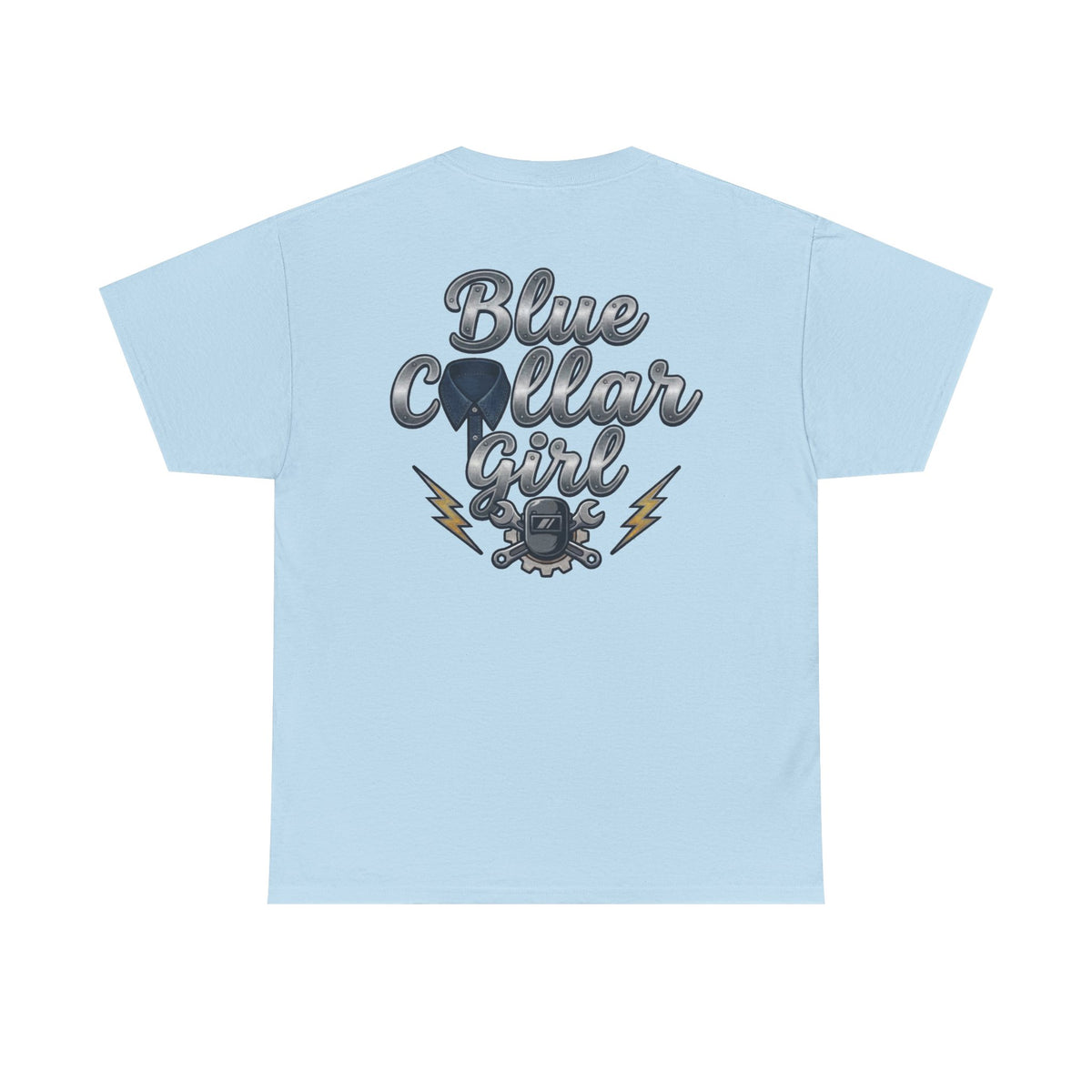 Blue Collar Girl T-Shirt — Vintage Mechanic Workwear Tee