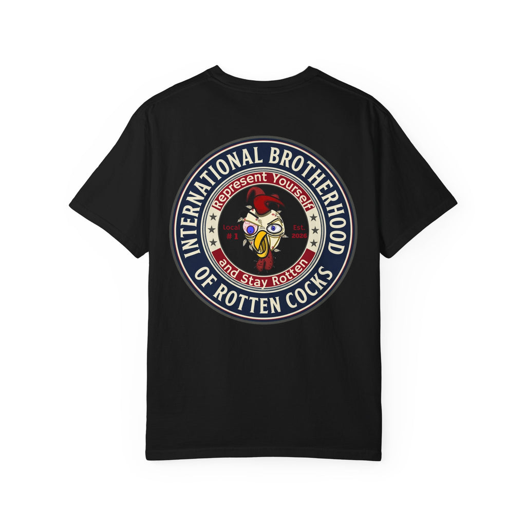 International Brotherhood of Rotten Cocks T-Shirt — Retro Rooster Logo Tee