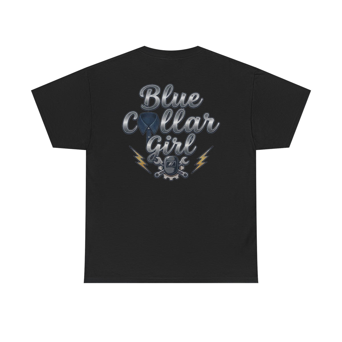 Blue Collar Girl T-Shirt — Vintage Mechanic Workwear Tee