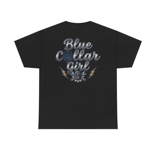 Blue Collar Girl T-Shirt — Vintage Mechanic Workwear Tee