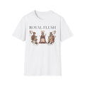 Royal Flush T-Shirt — Vintage Playing Card King, Queen & Jack Design