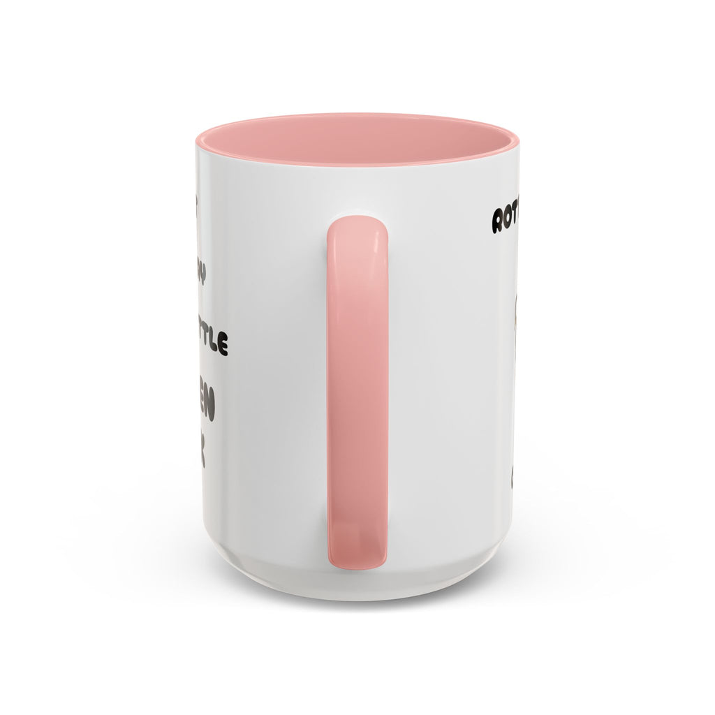 Funny Novelty Coffee Mug — “Start Your Day With A Little Rotten Cock” Accent Mug