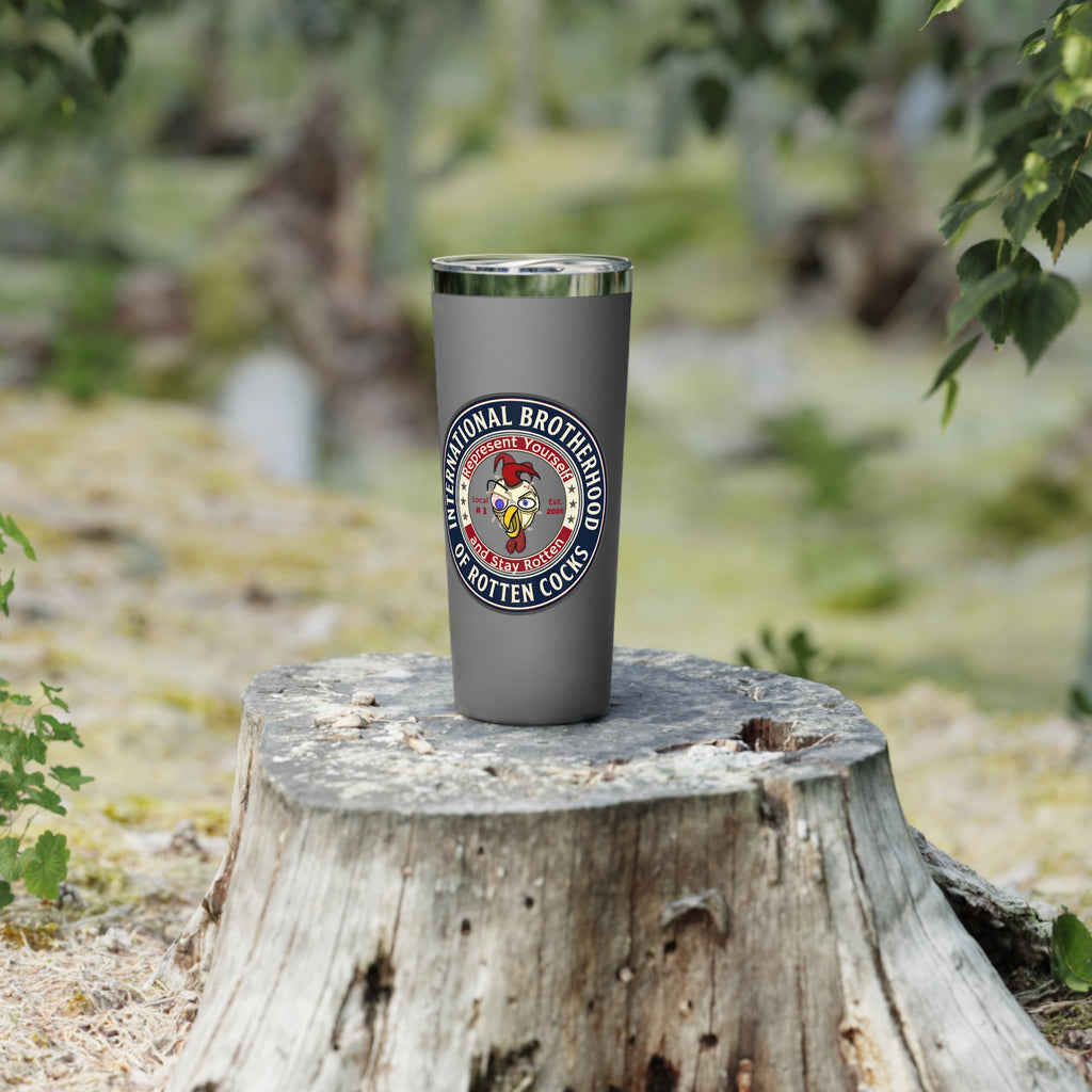 Rotten Cocks Union 22oz Copper Vacuum Tumbler — Insulated Travel Mug