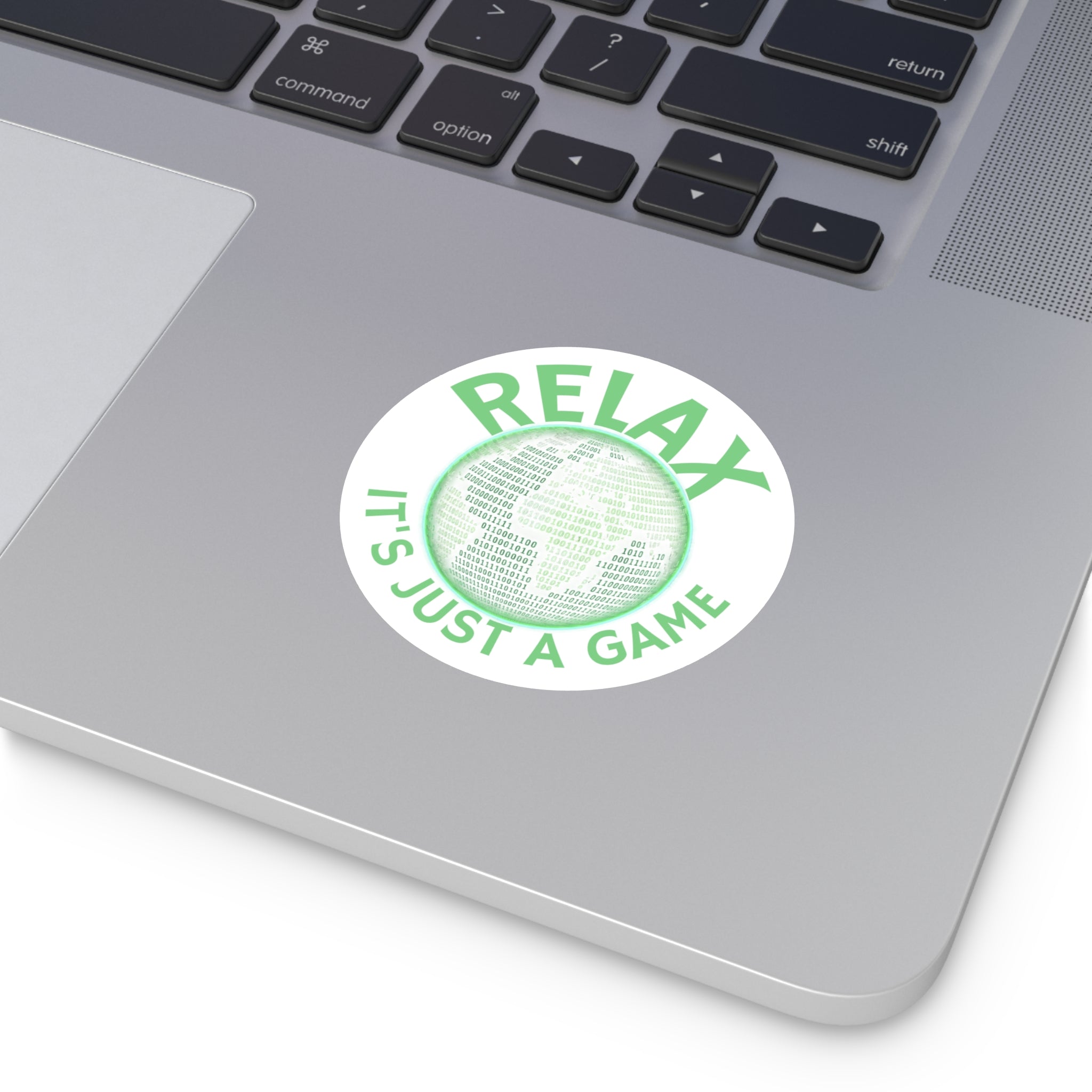 Relax Round Vinyl Stickers