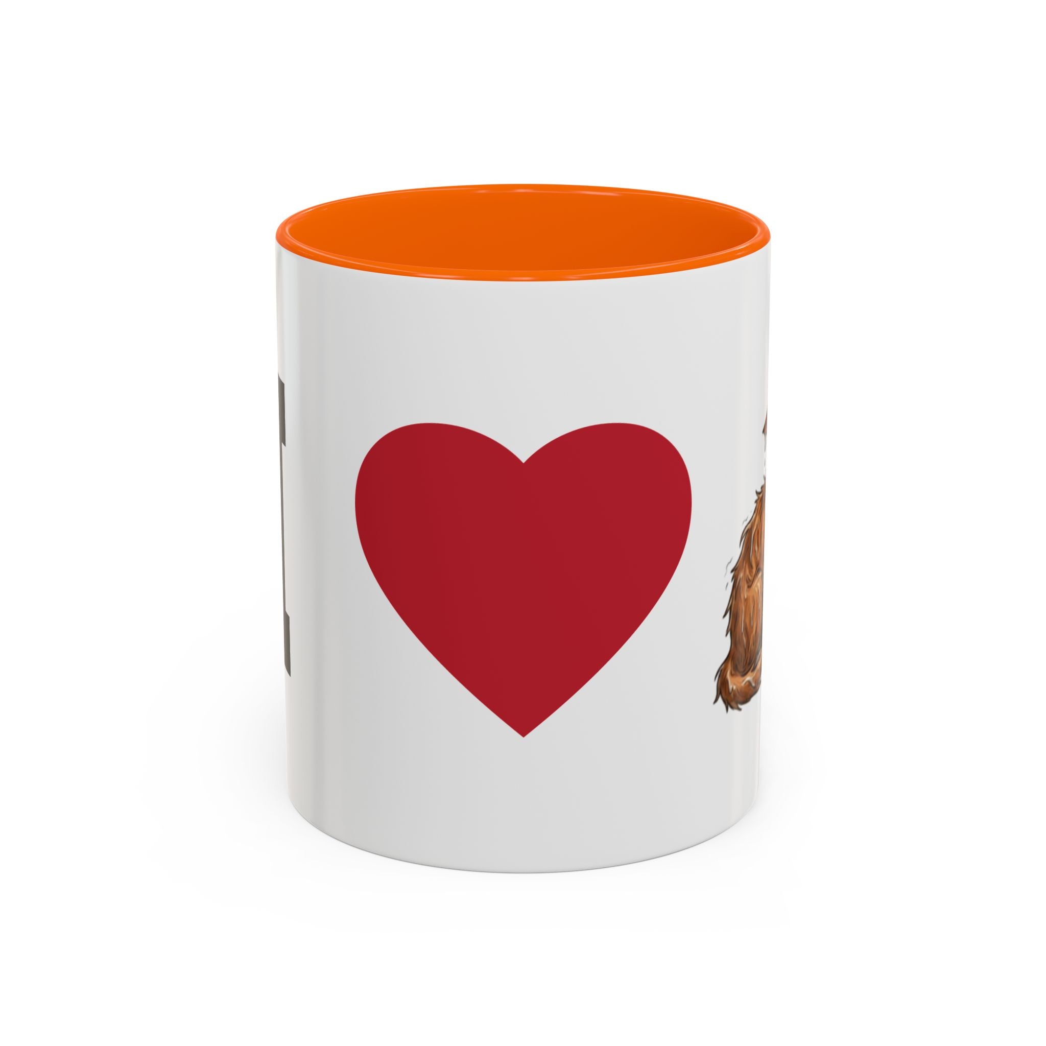 Coffee Mug — I Love Cats Heart Design (Accent 11oz)