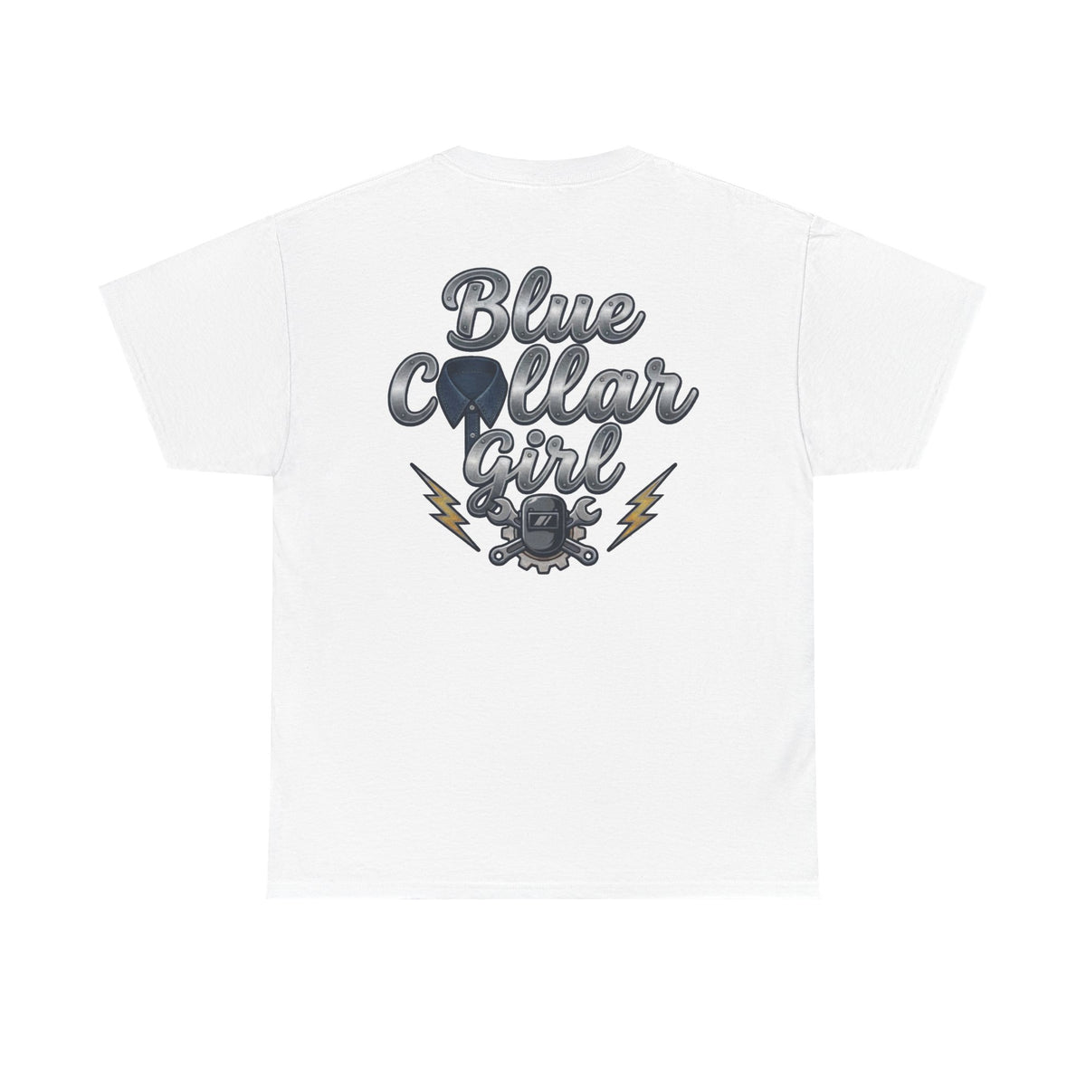 Blue Collar Girl T-Shirt — Vintage Mechanic Workwear Tee