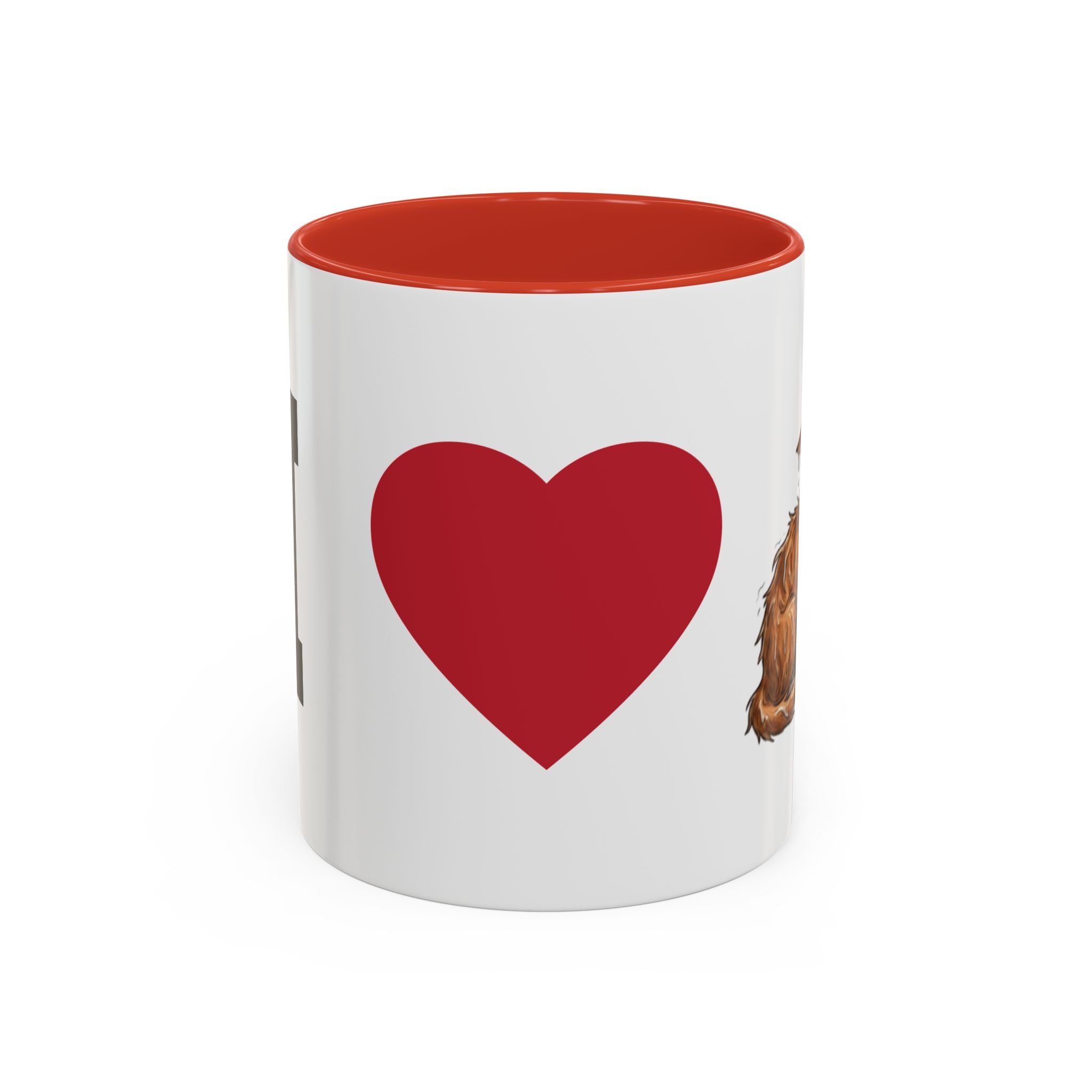 Coffee Mug — I Love Cats Heart Design (Accent 11oz)