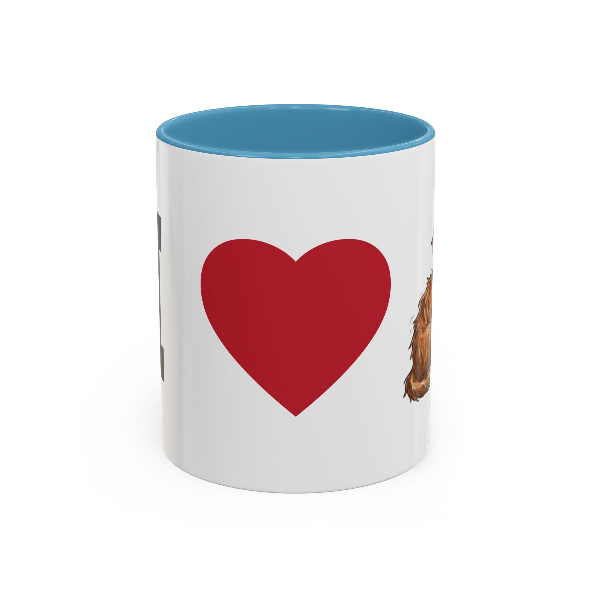 Coffee Mug — I Love Cats Heart Design (Accent 11oz)