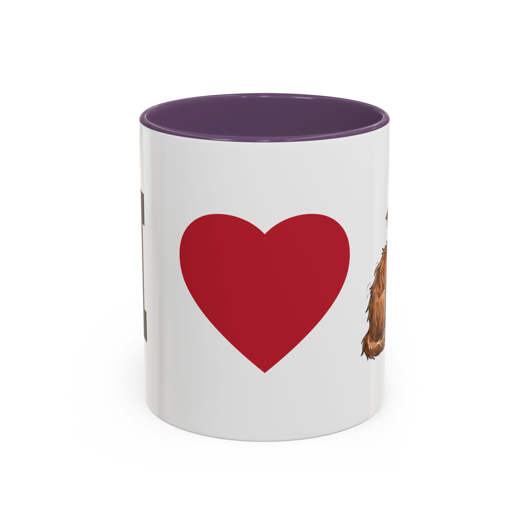 Coffee Mug — I Love Cats Heart Design (Accent 11oz)