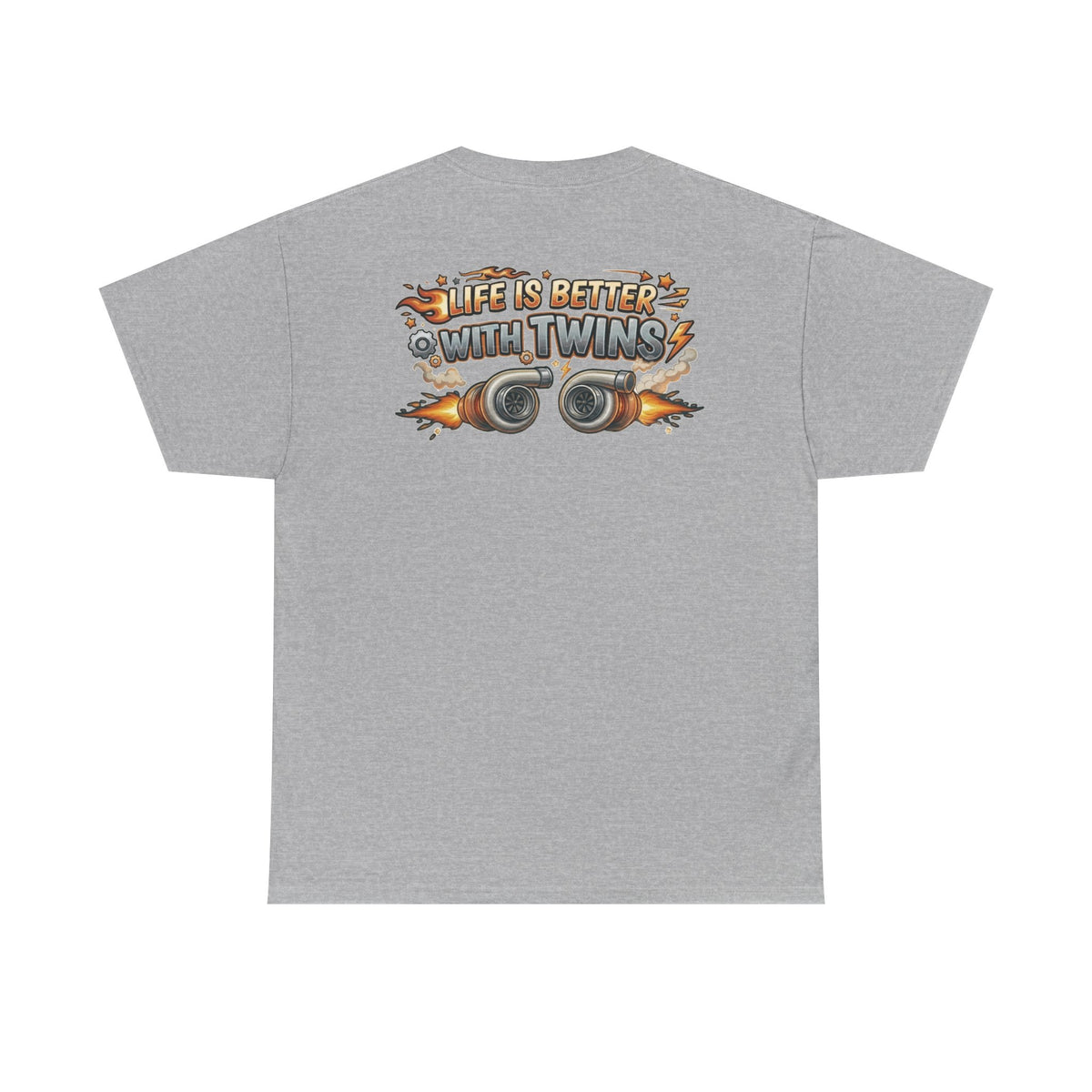 T-Shirt — "Life Is Better With Twins" Retro Race Car Graphic