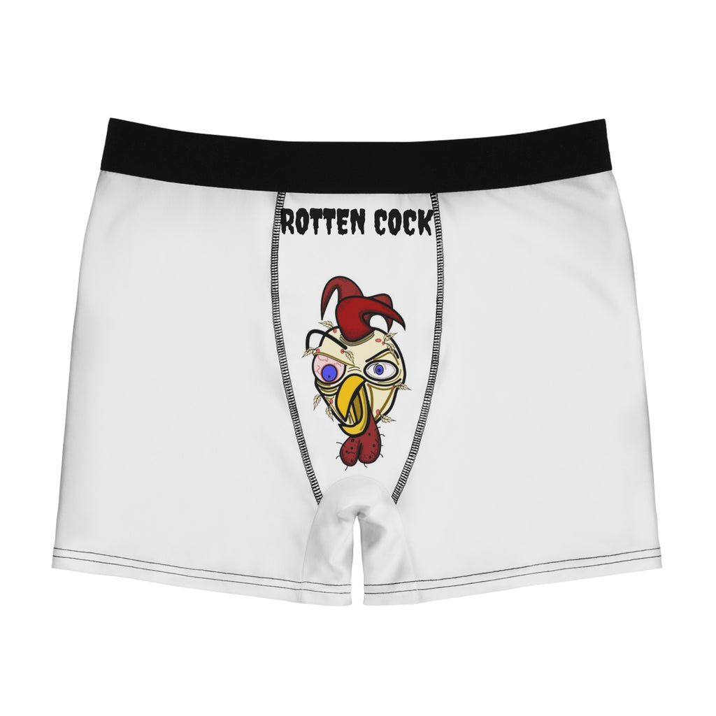 Boxer Briefs — 'Rotten Cock' Cartoon Rooster Novelty Underwear