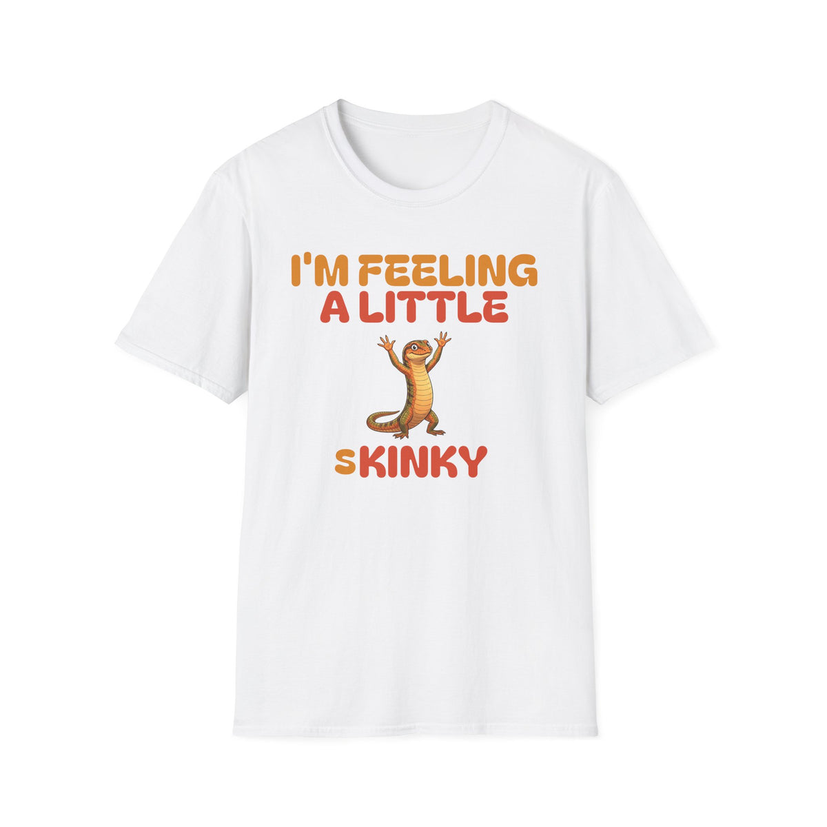 T-Shirt — "I'm Feeling A Little Skinky" Retro Cartoon Snake Graphic Tee