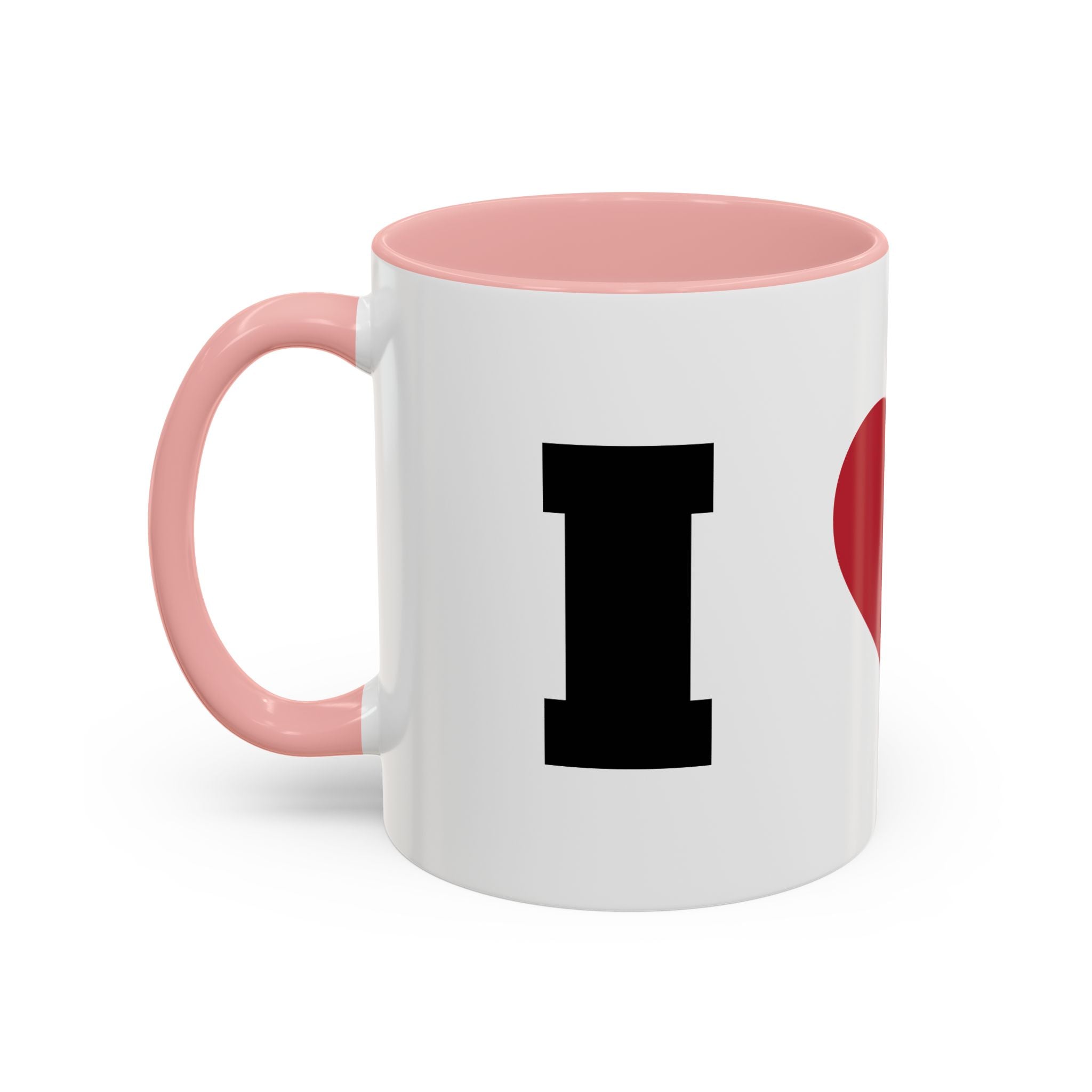 Coffee Mug — I Love Cats Heart Design (Accent 11oz)